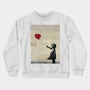 Banksy's Girl with a Red Balloon III Crewneck Sweatshirt